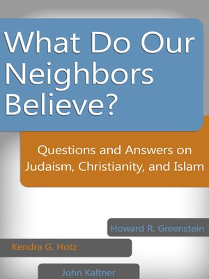cover image of What Do Our Neighbors Believe?
